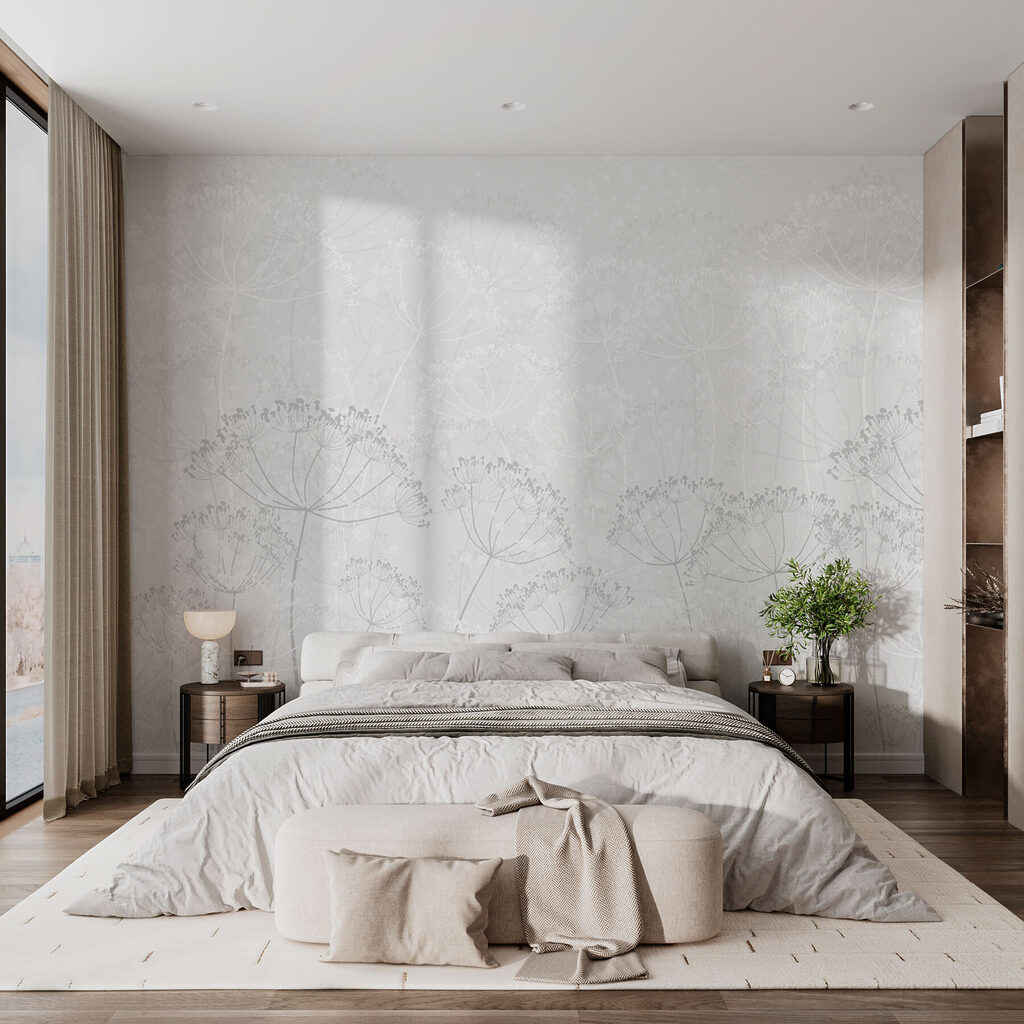 Fiori a ombrello disegnati — ambiente 1