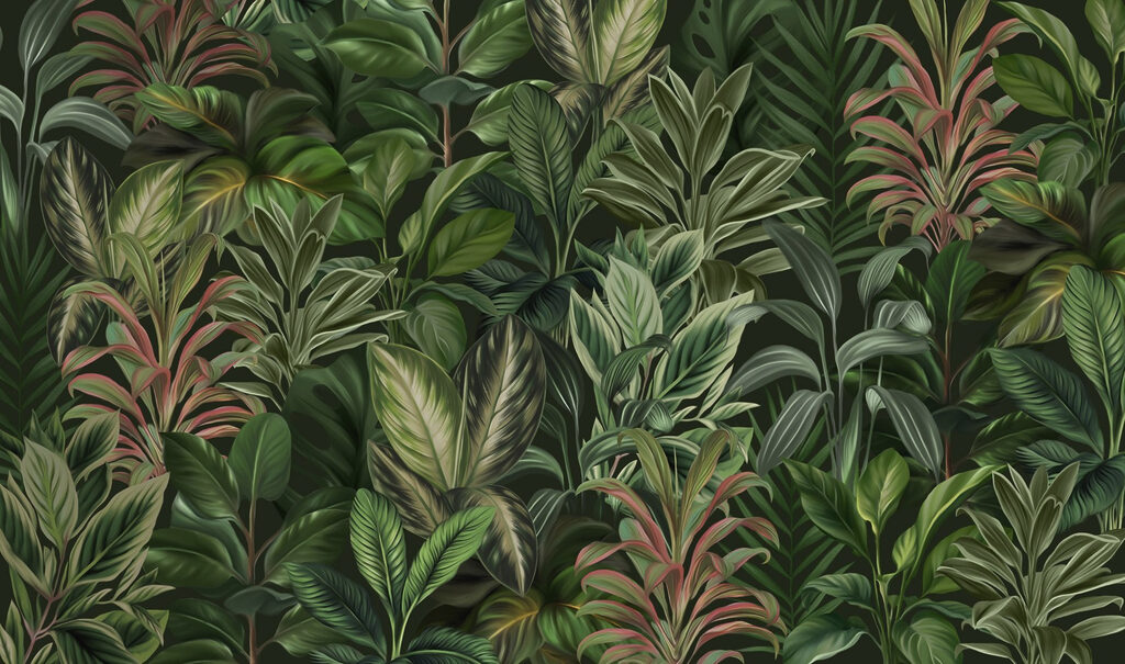 Giungla in verde intenso — design completo