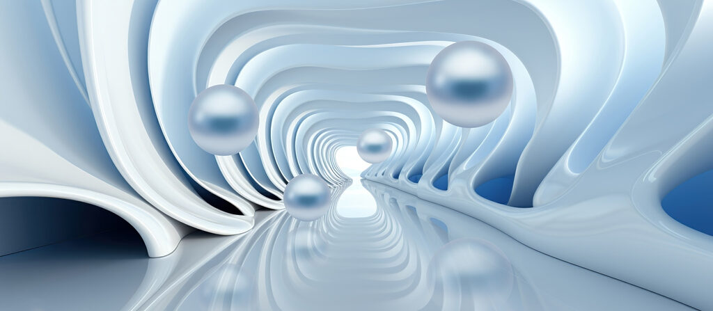 Sfere argentate nel tunnel — design completo