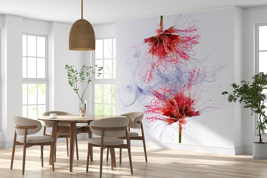 Fiori tra spruzzi d’inchiostro — ambiente 1
