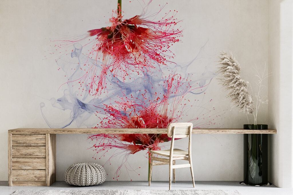 Fiori tra spruzzi d’inchiostro — ambiente 3