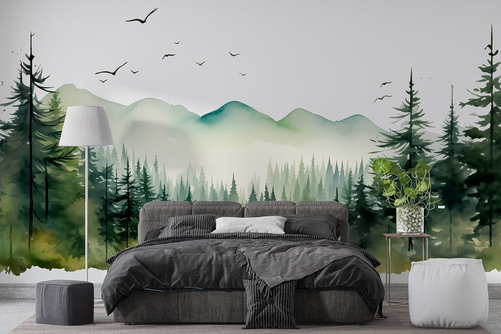 Uccelli sopra i pini — ambiente 2