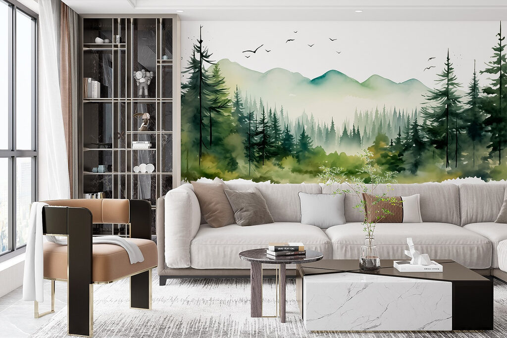Uccelli sopra i pini — ambiente 4