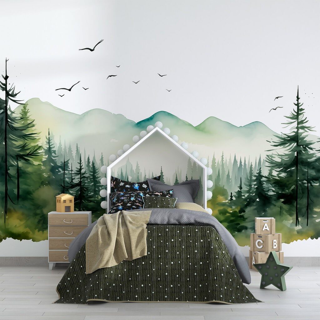 Uccelli sopra i pini — ambiente 5