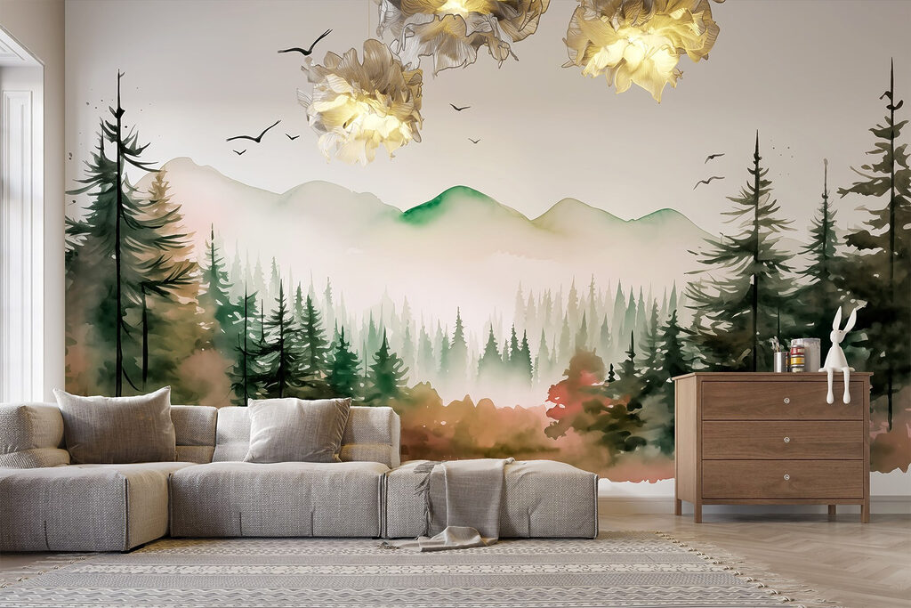 Uccelli sopra i pini — ambiente 2