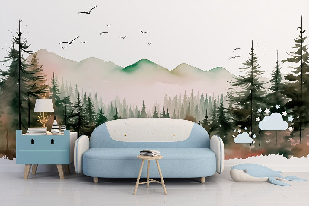 Uccelli sopra i pini — ambiente 4