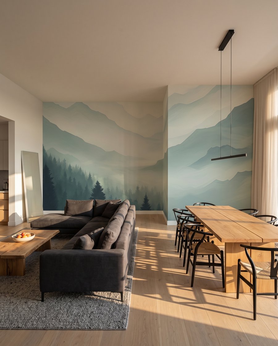 Pini tra le montagne — ambiente 7