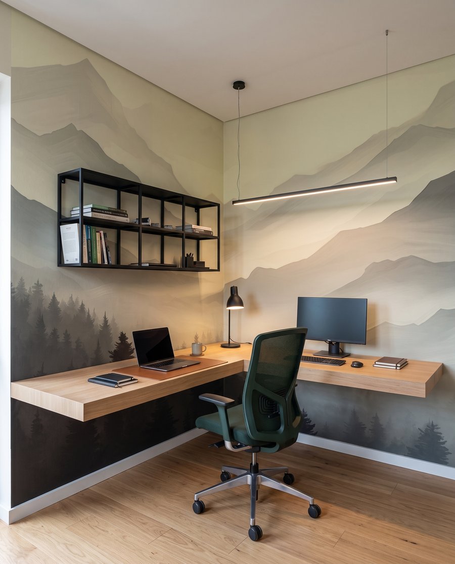 Pini tra le montagne — ambiente 10