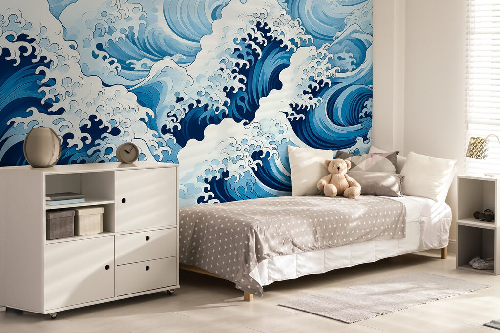 Onde blu con schiuma — ambiente 2