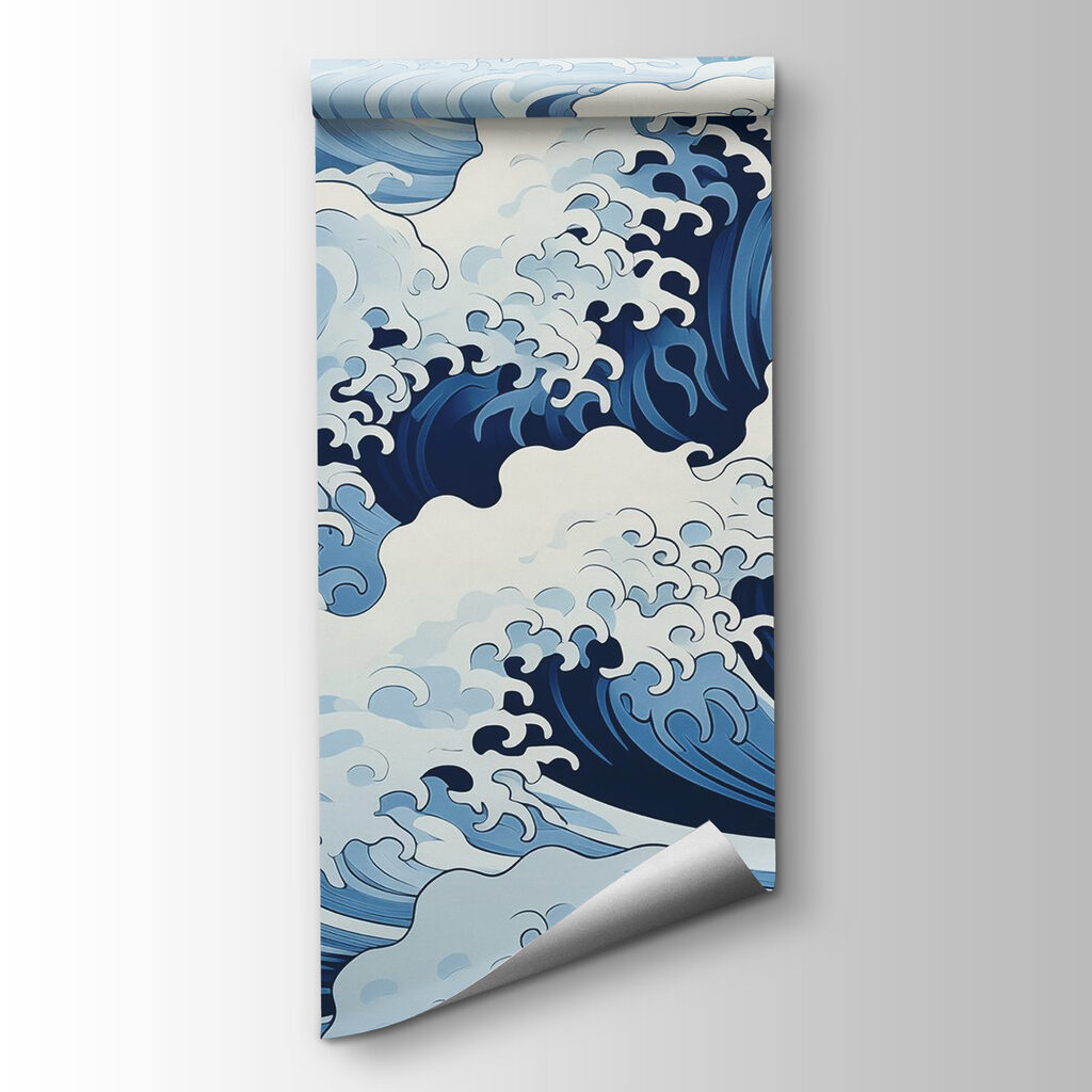 Onde blu con schiuma — vista del prodotto