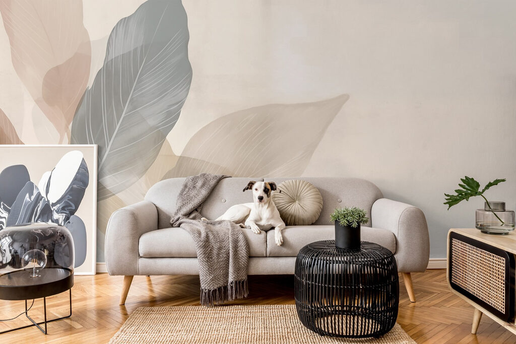 Foglie pallide su strisce — ambiente 2