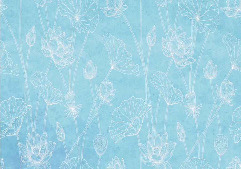 Fiori bianchi tracciati — design completo