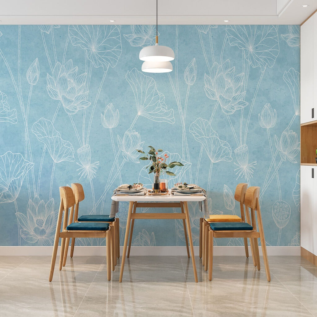 Fiori bianchi tracciati — ambiente 3