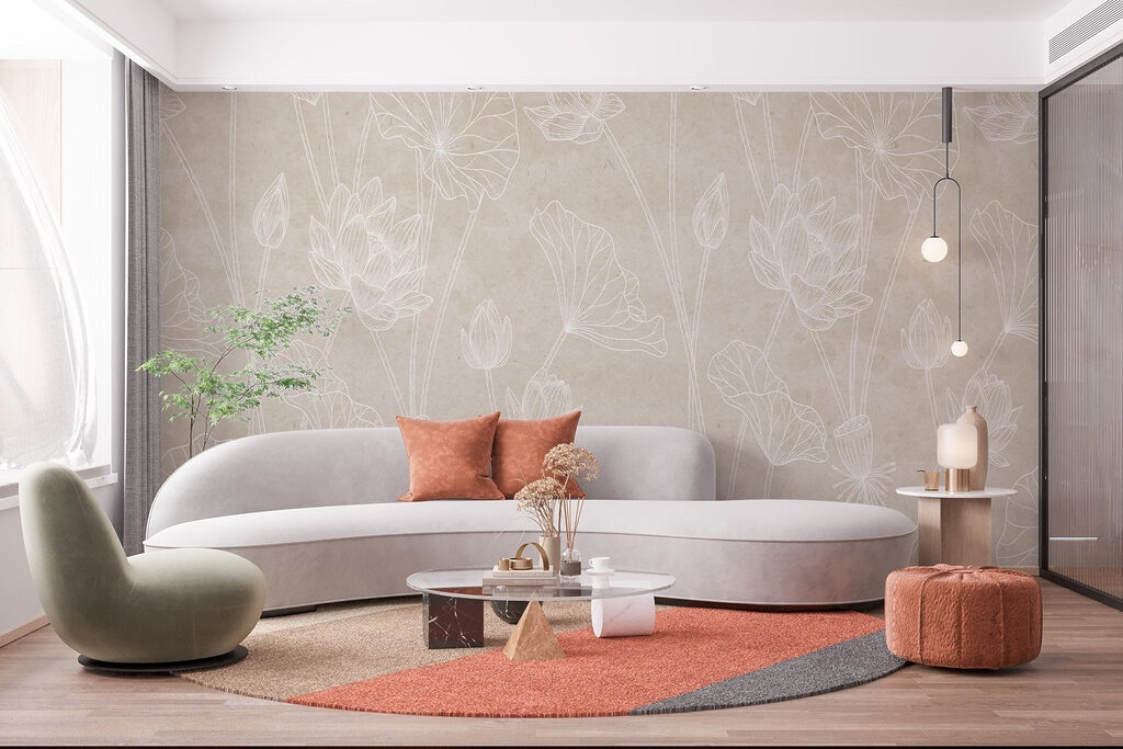 Fiori bianchi tracciati — ambiente 2