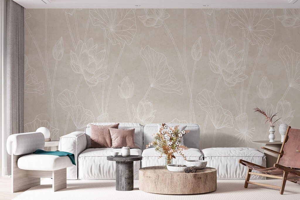 Fiori bianchi tracciati — ambiente 3