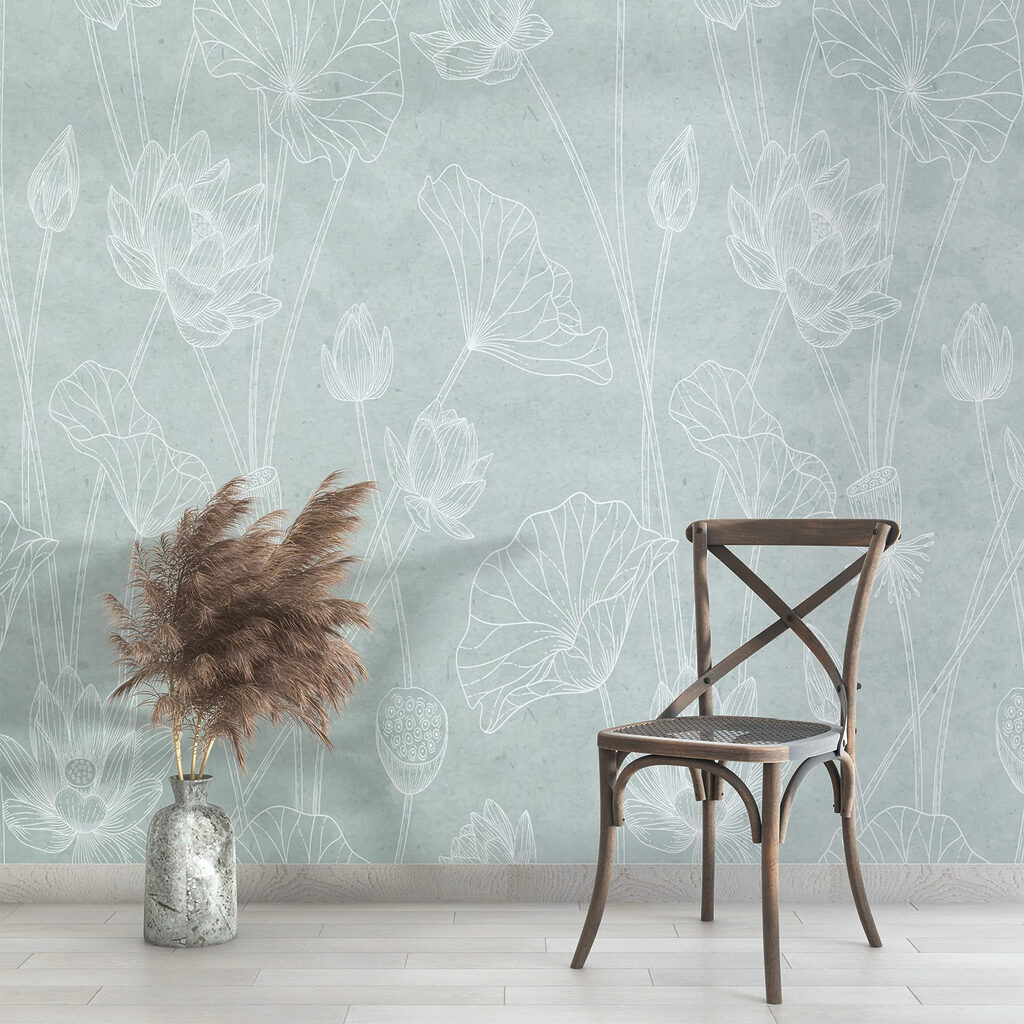 Fiori bianchi tracciati — ambiente 3