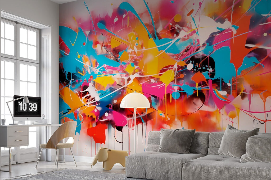 Schizzi di vernice colorata — ambiente 1