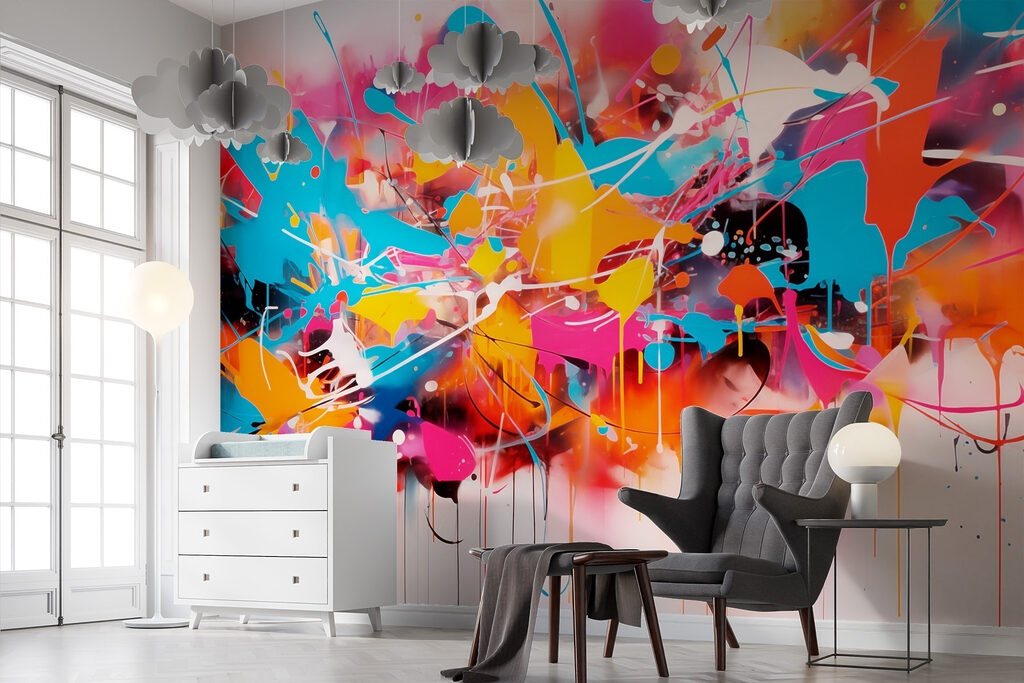 Schizzi di vernice colorata — ambiente 3