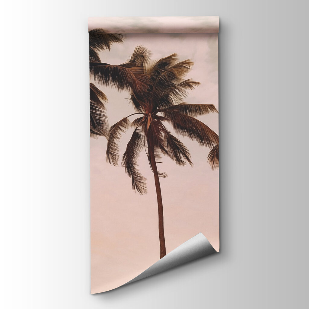 Tre palme, cielo rosa — vista del prodotto