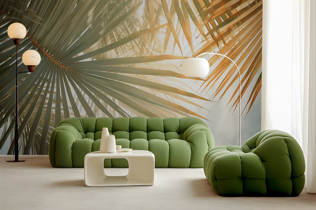 Sole tra palme verdi — ambiente 2