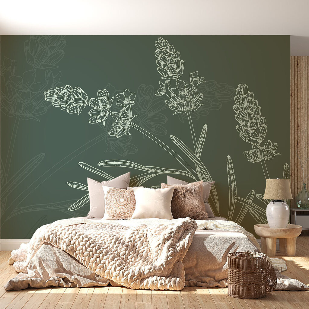 Grappoli di fiori disegnati — ambiente 1
