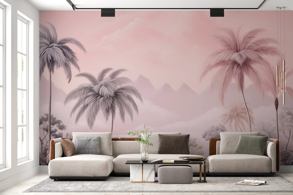 Palme nella lontananza rosa — ambiente 2