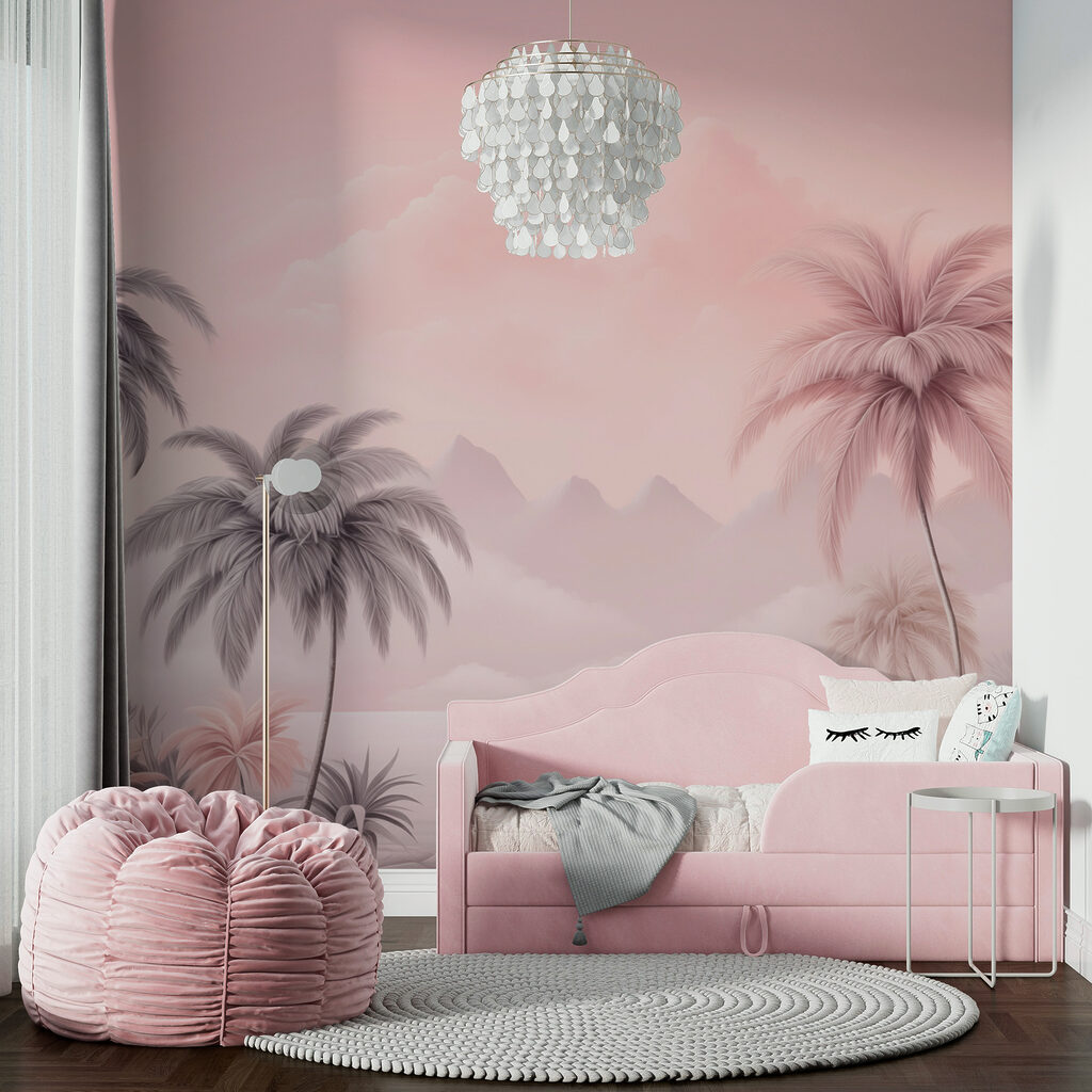 Palme nella lontananza rosa — ambiente 3
