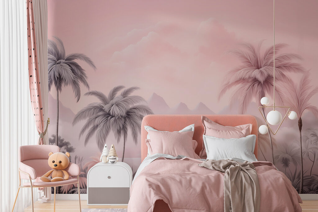 Palme nella lontananza rosa — ambiente 4