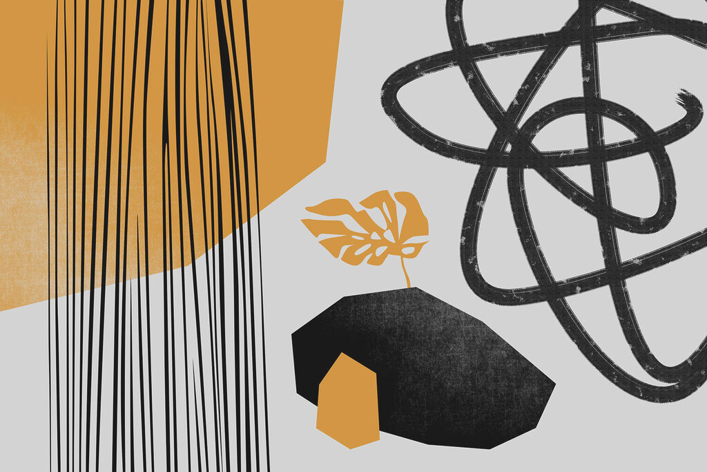 Ocra tra strisce nere — design completo