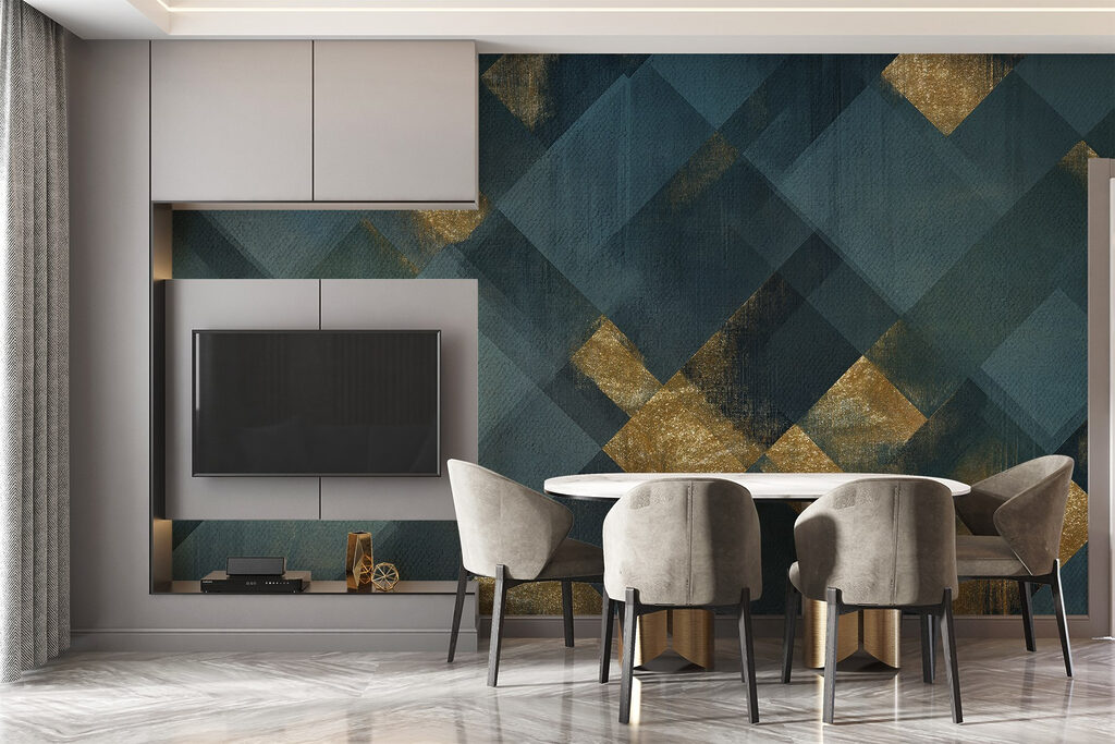 Quadrati con accenti d’oro — ambiente 2