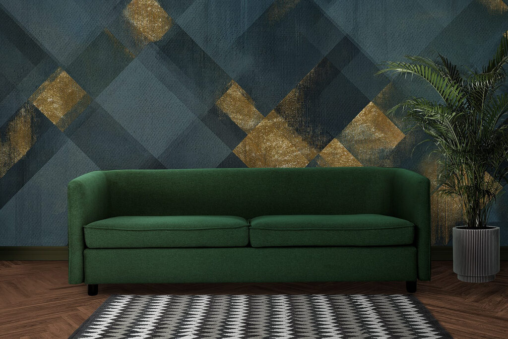 Quadrati con accenti d’oro — ambiente 4