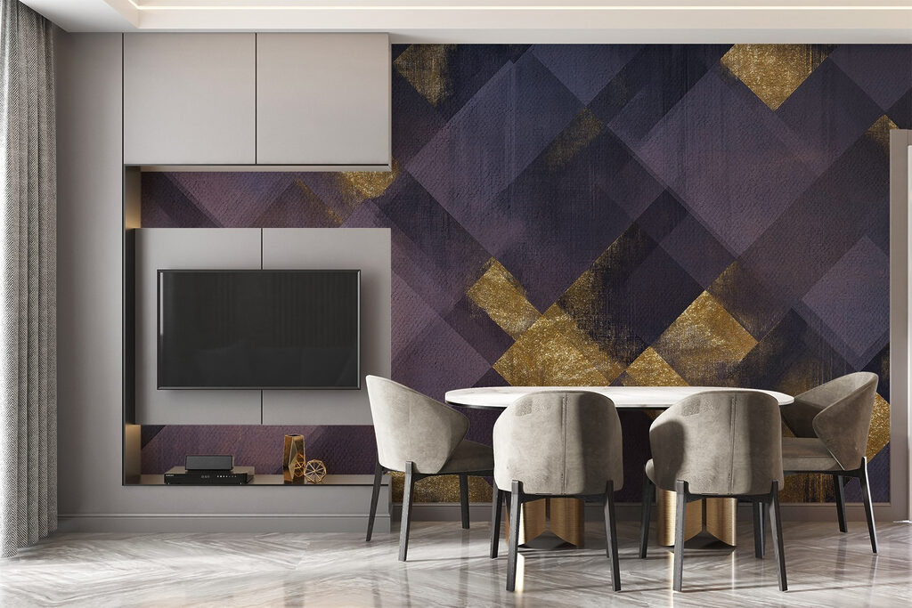 Quadrati con accenti d’oro — ambiente 2