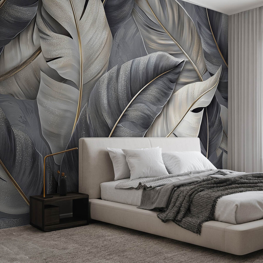 Grandi foglie grigie — ambiente 1