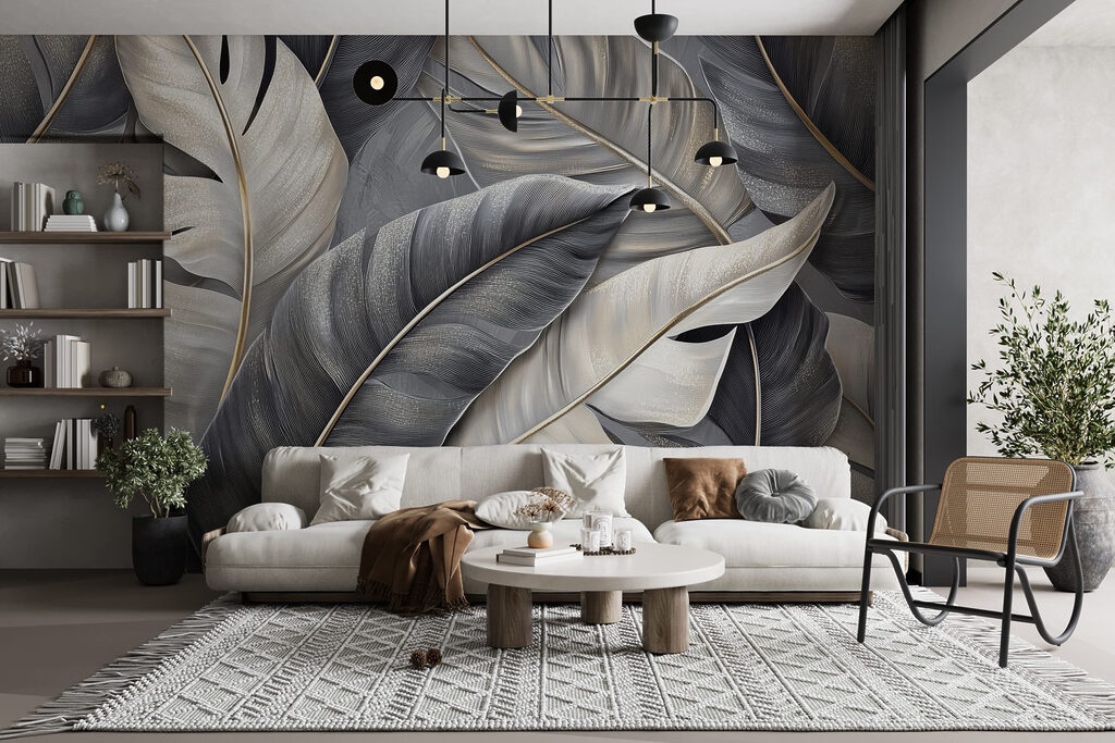 Grandi foglie grigie — ambiente 3