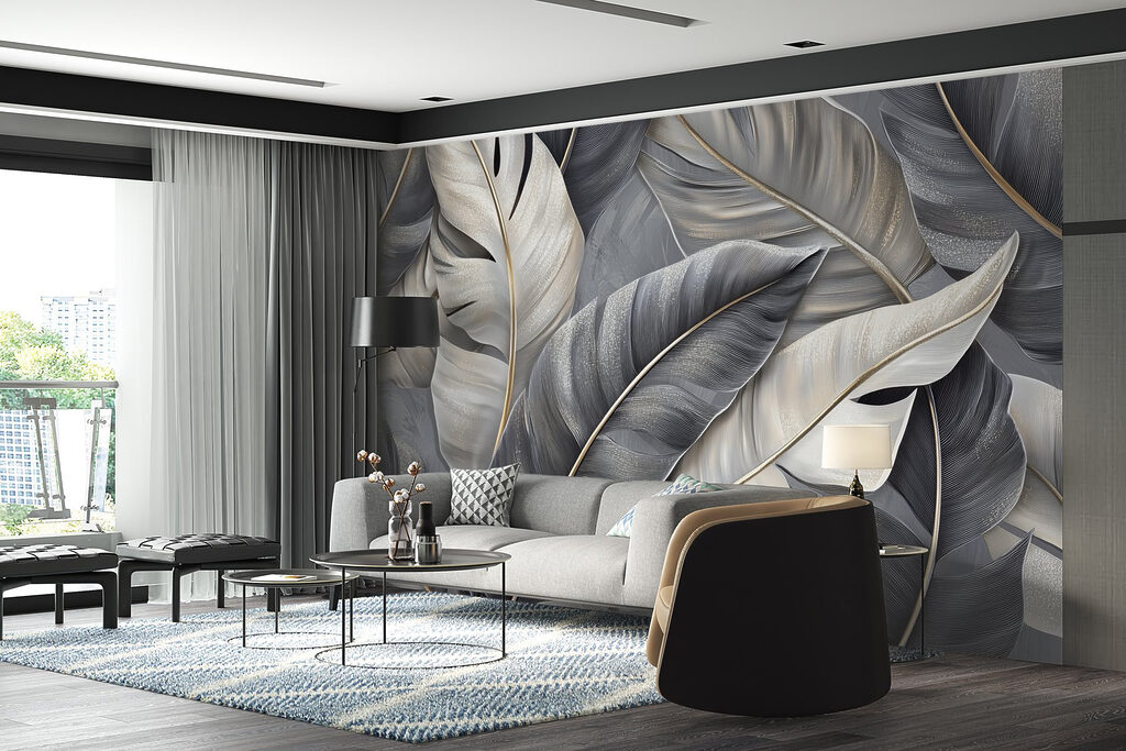 Grandi foglie grigie — ambiente 4