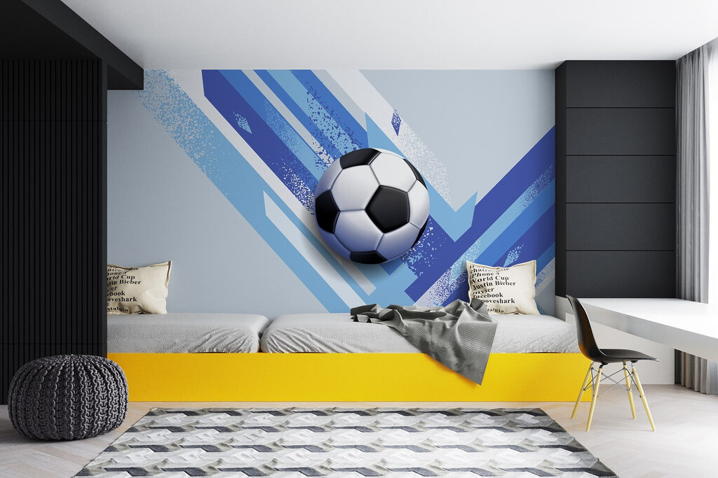 Pallone tra strisce diagonali — ambiente 2