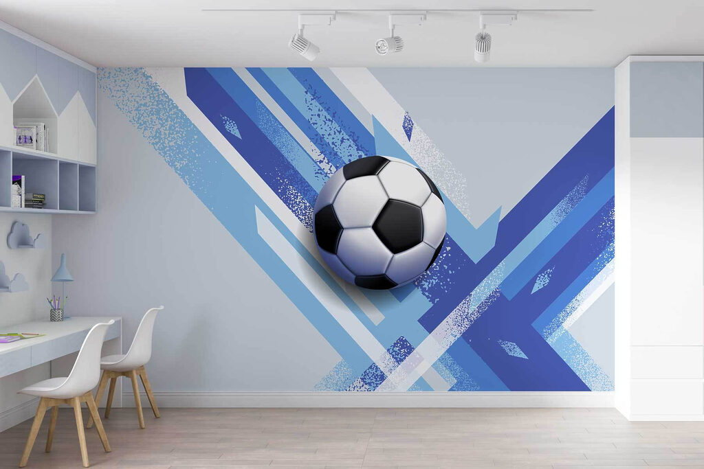 Pallone tra strisce diagonali — ambiente 3