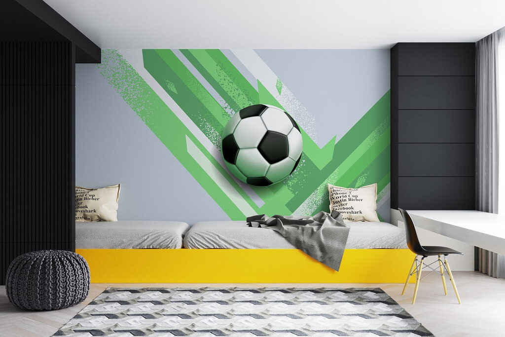 Pallone tra strisce diagonali — ambiente 2
