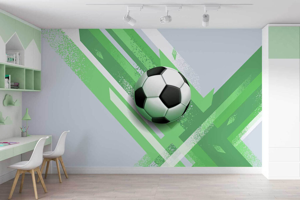 Pallone tra strisce diagonali — ambiente 3