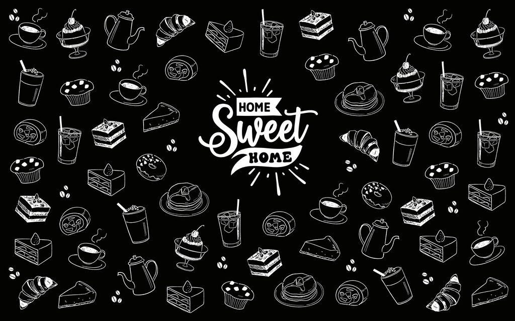 Tazze e dolcetti — design completo