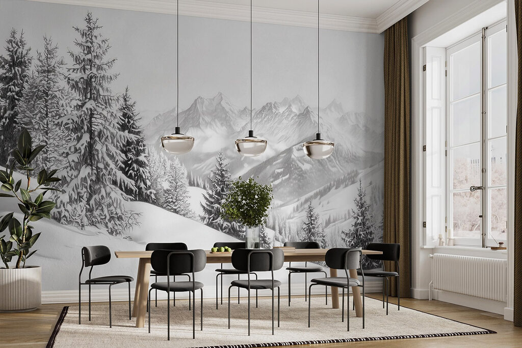 Pendio innevato con vista — ambiente 4