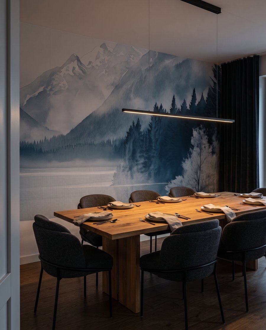 Lago invernale nella nebbia — ambiente 6