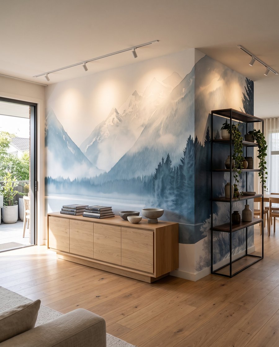 Lago invernale nella nebbia — ambiente 7