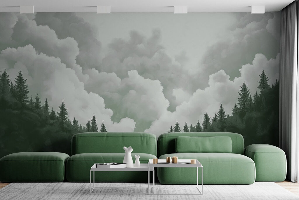 Pini sotto grandi nuvole — ambiente 2