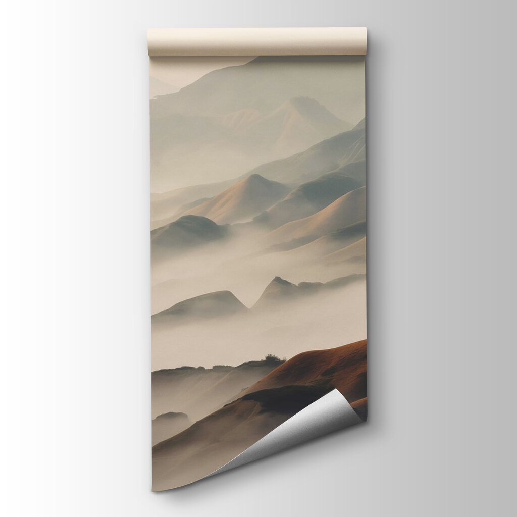 Nebbia dorata sulle montagne — vista del prodotto
