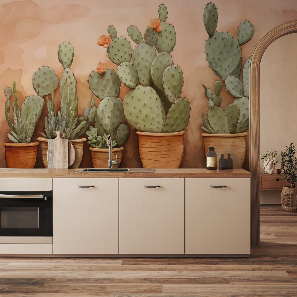 Cactus su sfondo pesca — ambiente 2
