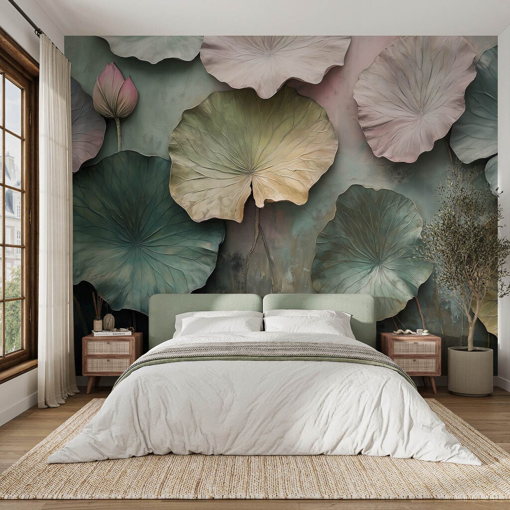Foglie tonde in pastello — ambiente 2