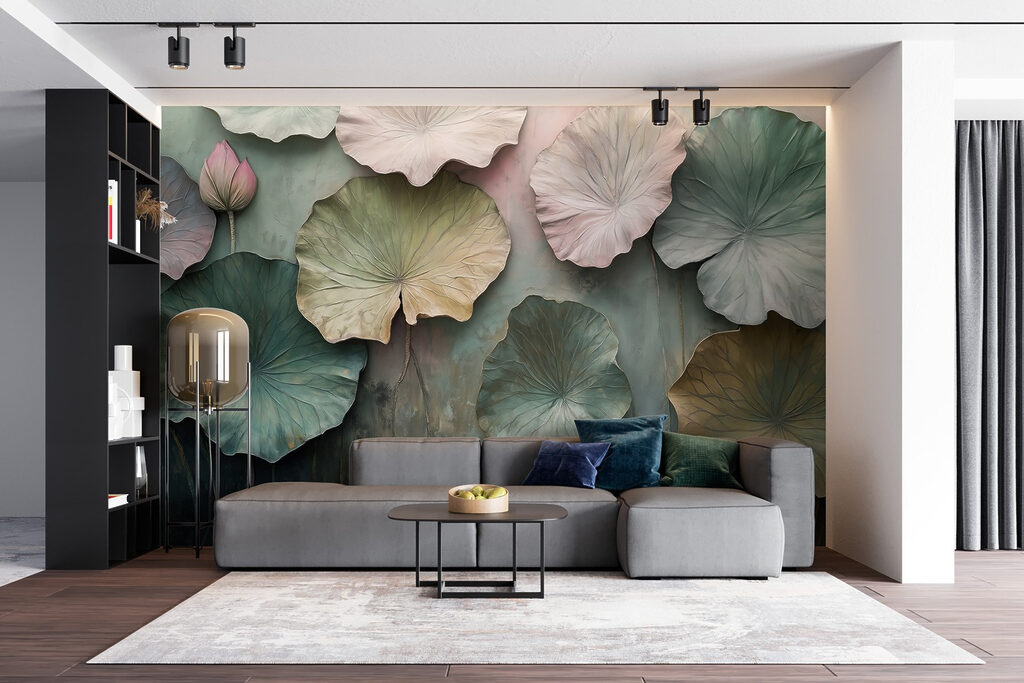Foglie tonde in pastello — ambiente 5