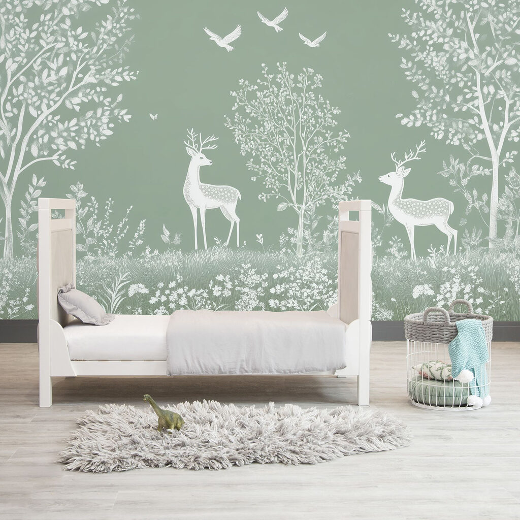 Cervi bianchi nel bosco — ambiente 3