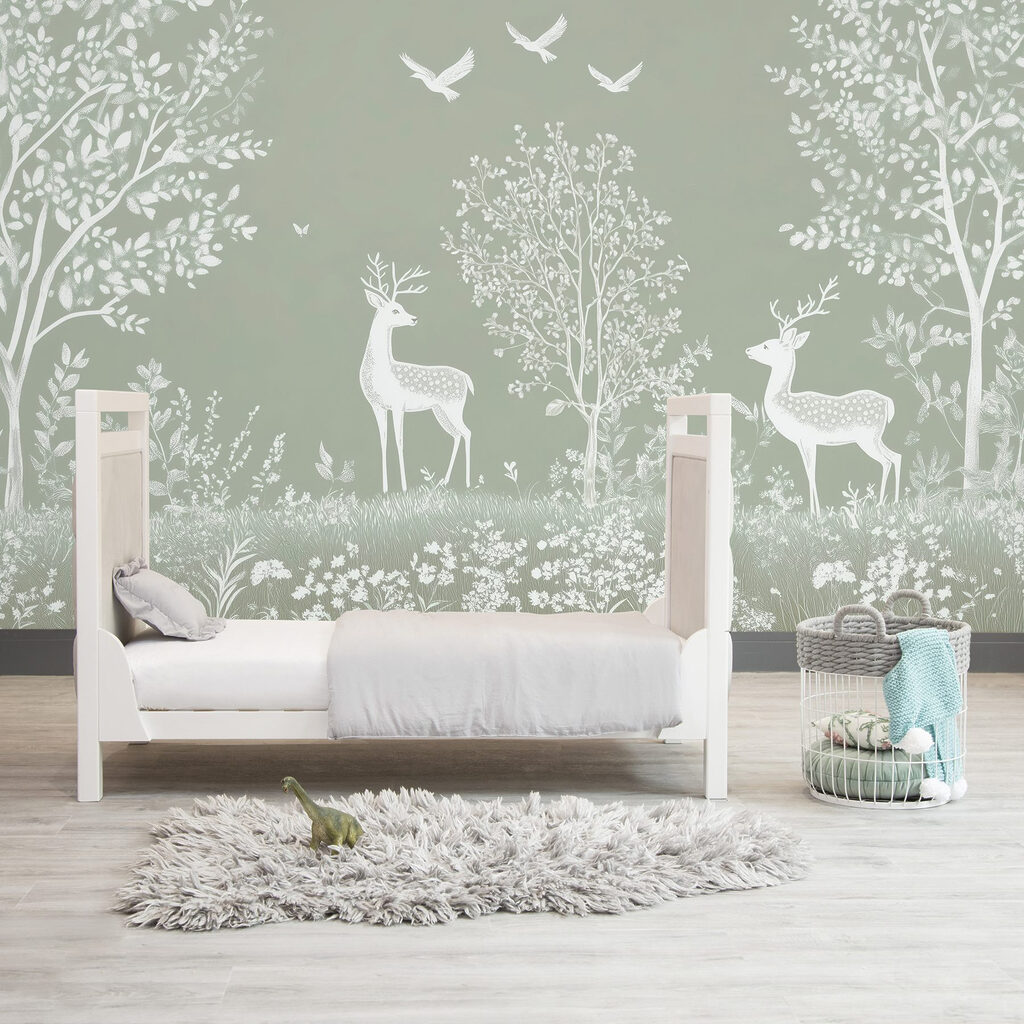 Cervi bianchi nel bosco — ambiente 5